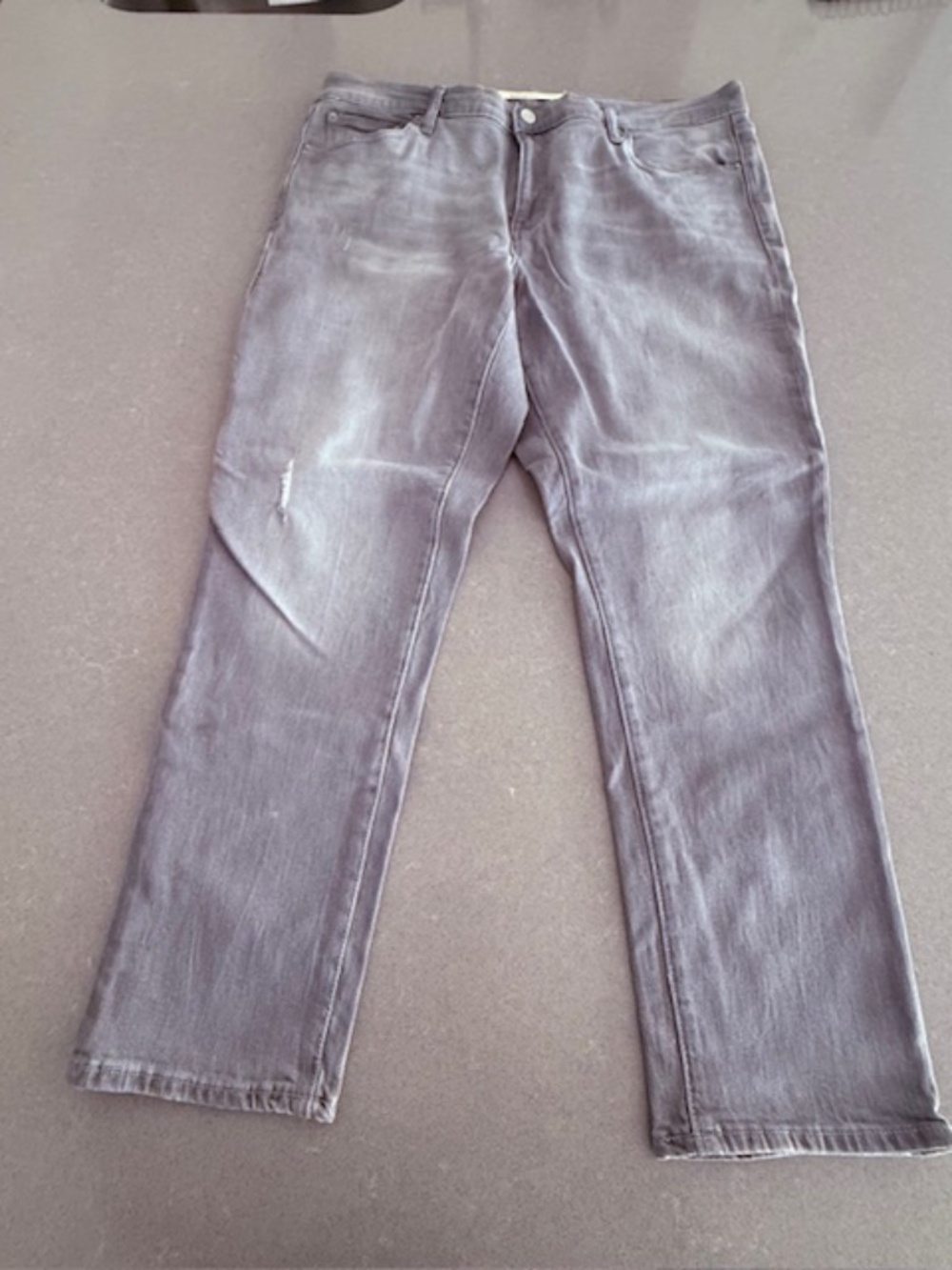 Women Gap Best Girlfriend Cropped Gray Wash Jeans 32x26 Barely worn